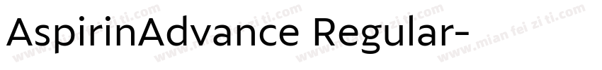 AspirinAdvance Regular字体转换